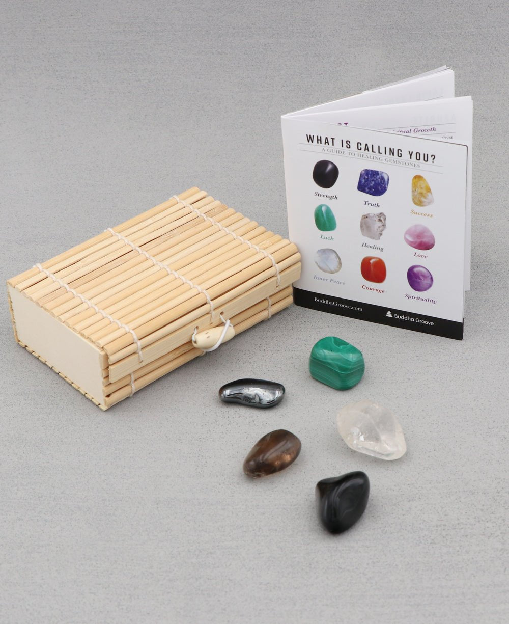 Healing Gemstone Set for Protection and Grounding -