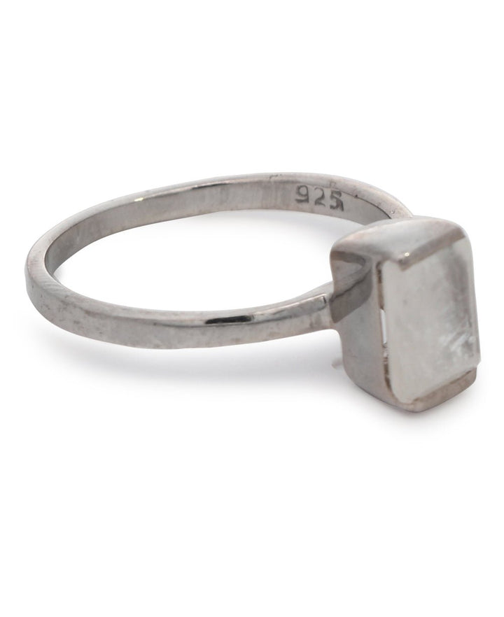 Healing Moonstone Minimalist Ring - Rings Size 6