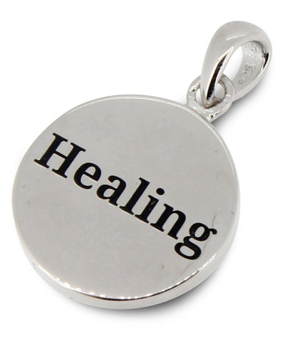 Healing Turquoise Sterling Silver Pendant - Charms & Pendants