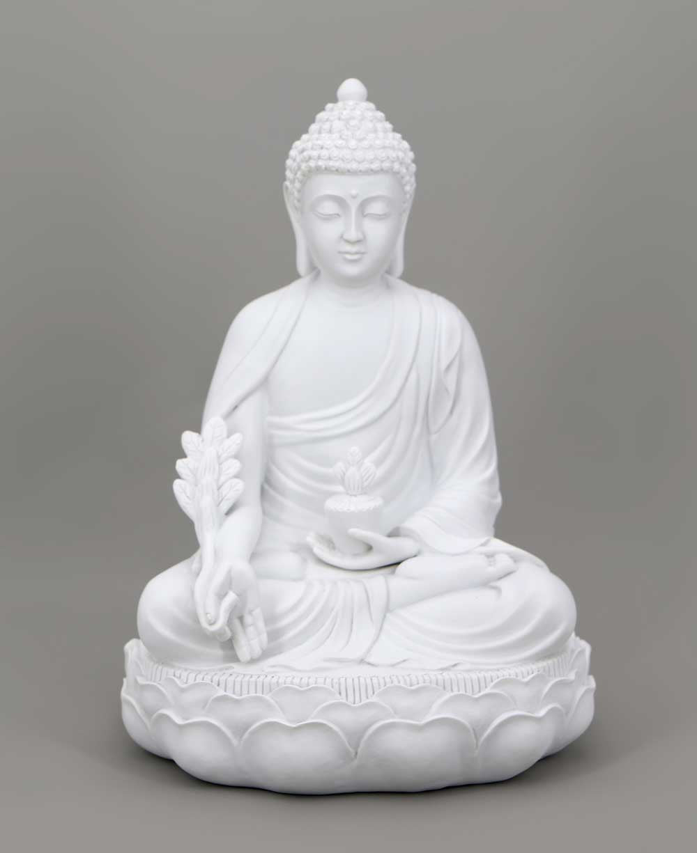 Healing White Medicine Buddha Statue, Indoor and Outdoor Use - Sculptures & Statues