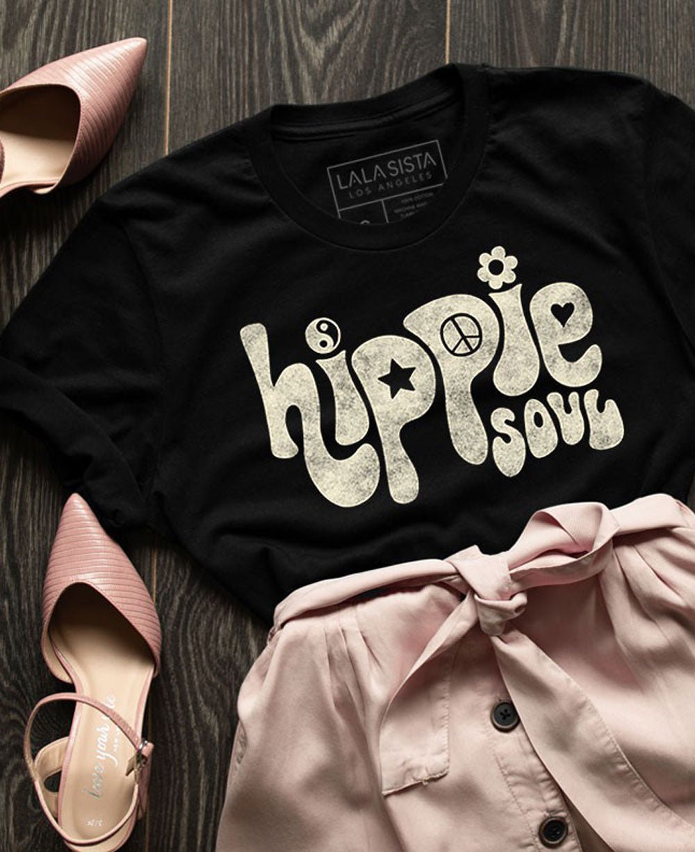 Hippie Soul Cotton T-Shirt - Shirts & Tops Small