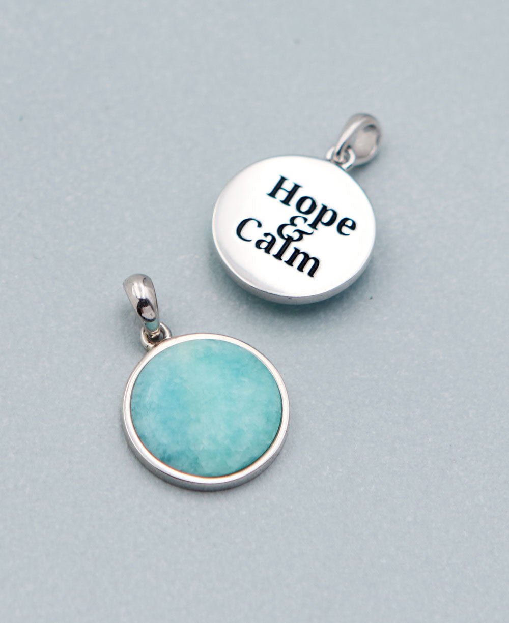 Hope and Calm Amazonite Pendant - Charms & Pendants