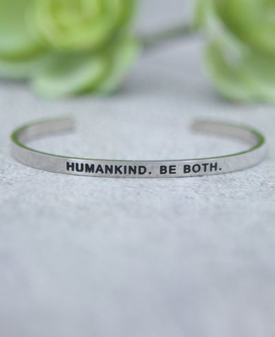 Humankind Inspirational Cuff Bracelet - Bracelets