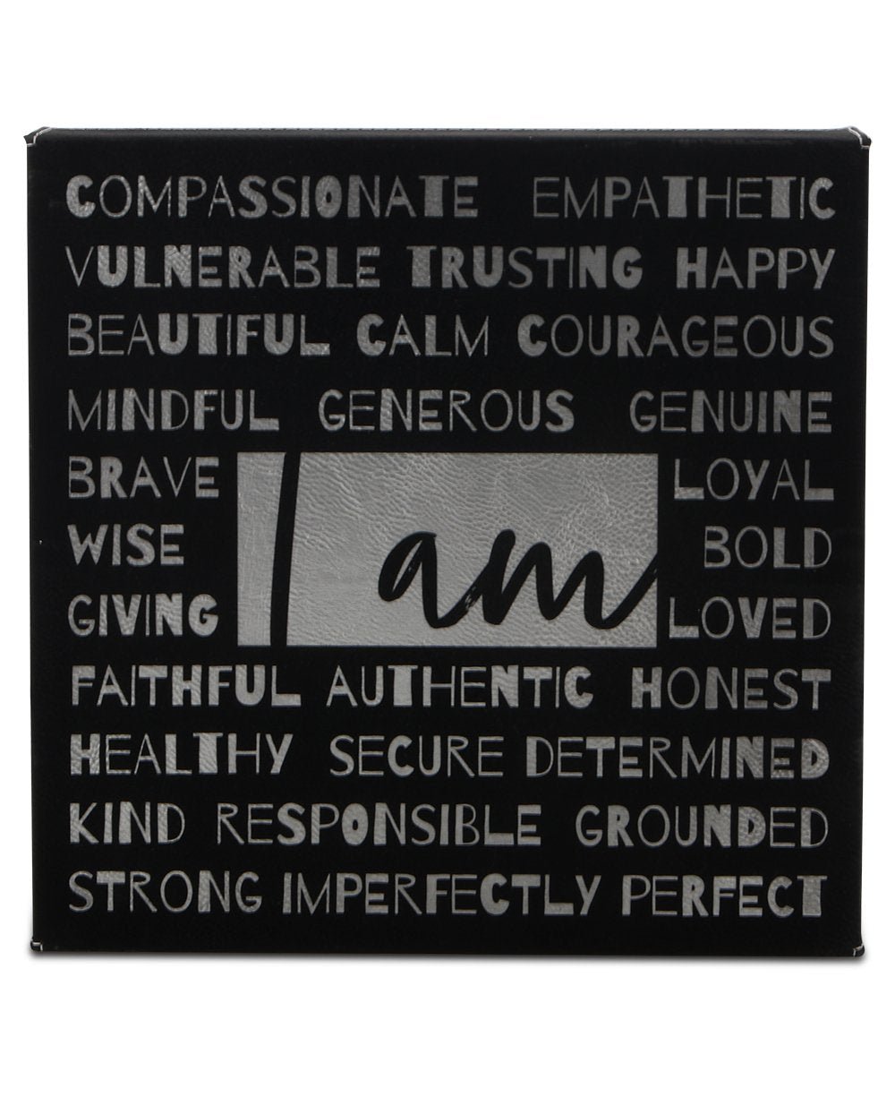 I am… Affirmation Black and Silver Wall Hanging - Posters, Prints, & Visual Artwork