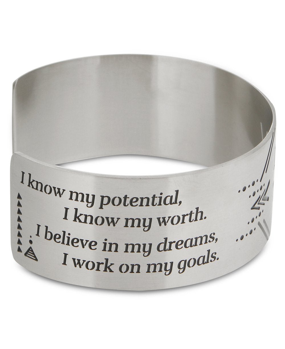 I Got This Affirmation Stainless Steel Adjustable Cuff Bracelet - Bracelets