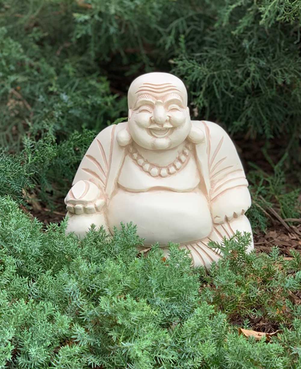 Indoor Outdoor Sitting Happy Buddha Statue - Sculptures & Statues