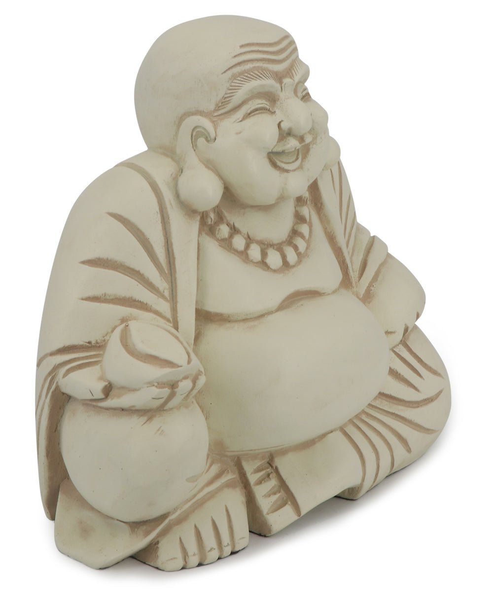 Indoor Outdoor Sitting Happy Buddha Statue - Sculptures & Statues