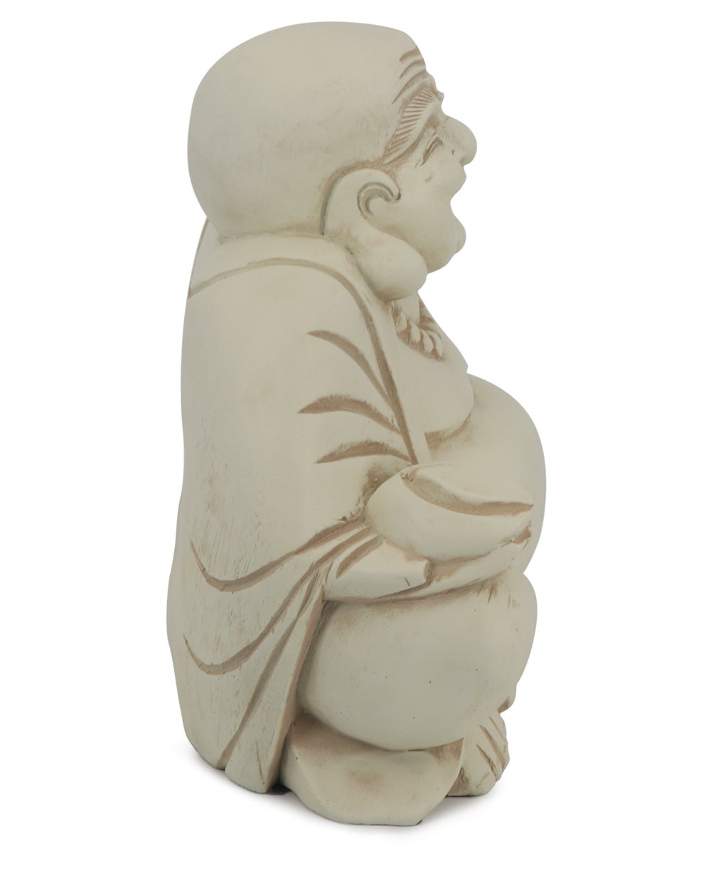Indoor Outdoor Sitting Happy Buddha Statue - Sculptures & Statues