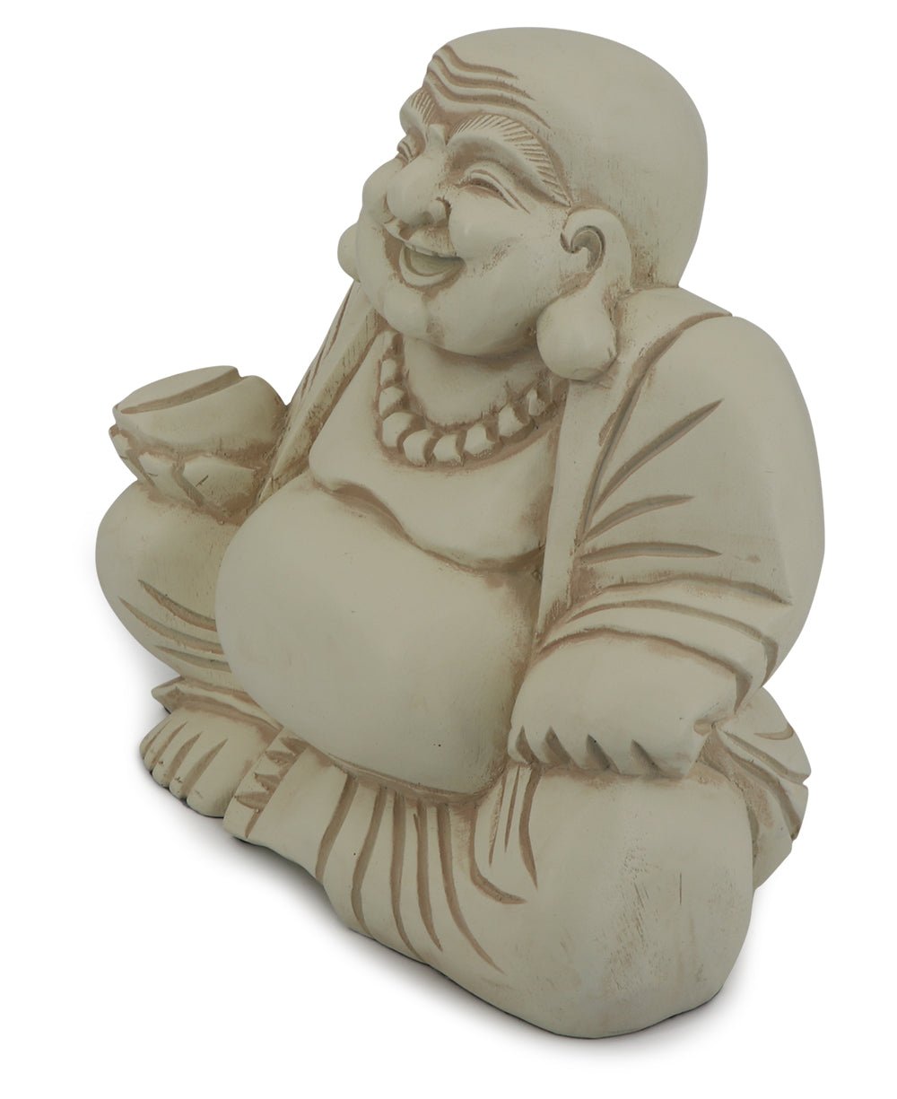 Indoor Outdoor Sitting Happy Buddha Statue - Sculptures & Statues
