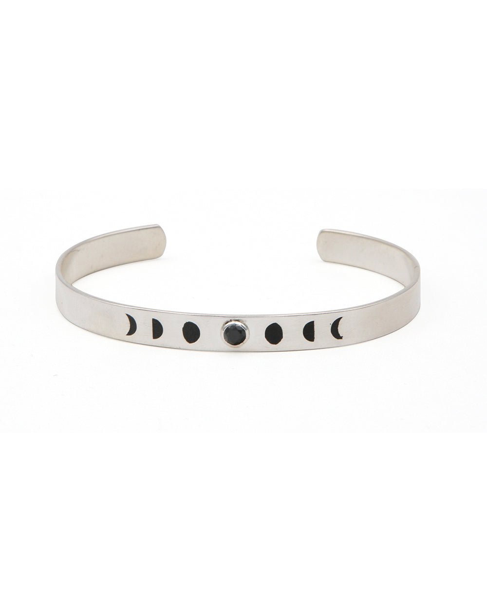 Inspirational Moon Bracelet With Onyx Gemstone - Bracelets