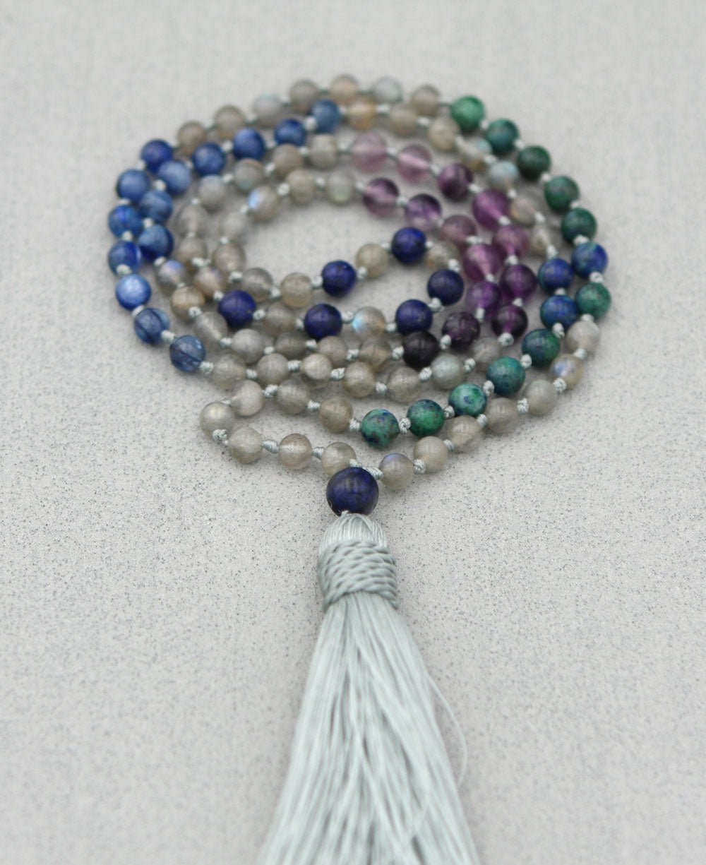 Intuition and Insight Gemstone Energy Mala - Prayer Beads
