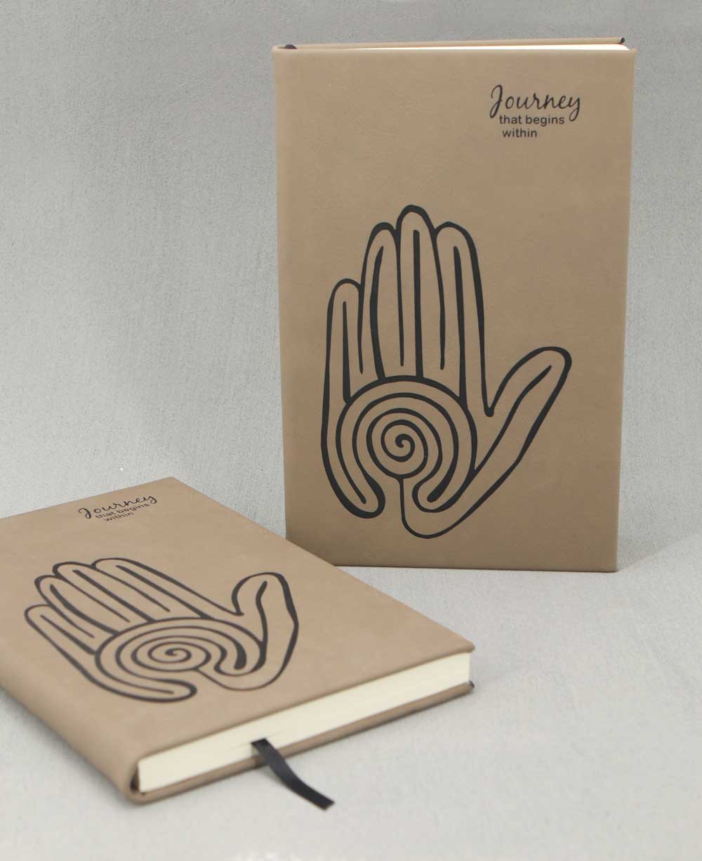 Journey That Begins Within Labyrinth Meditation Journal - Media Slate
