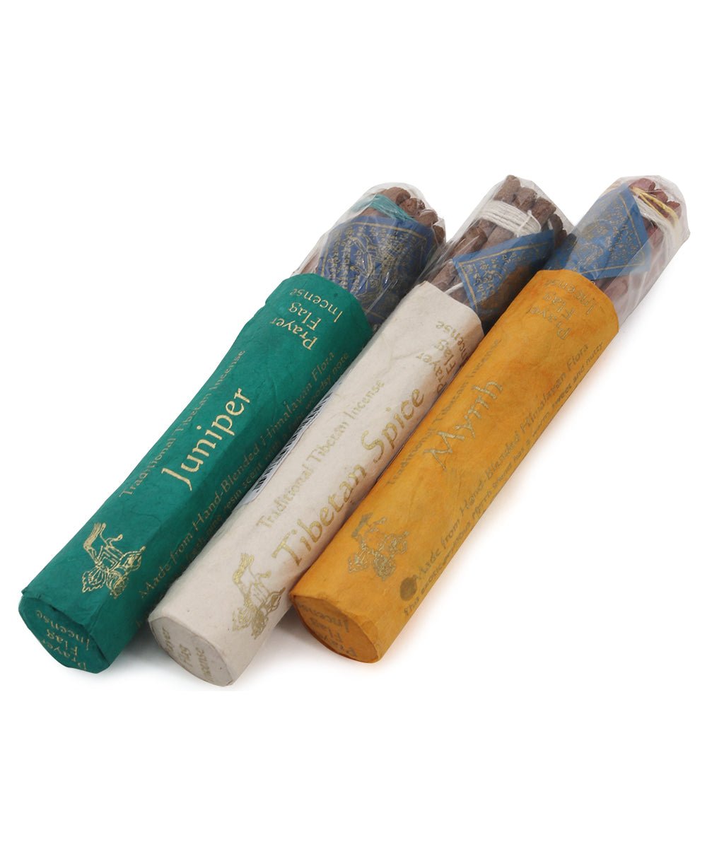 Juniper, Tibetan Spice, Myrrh Incense, Set of 3 - Incense