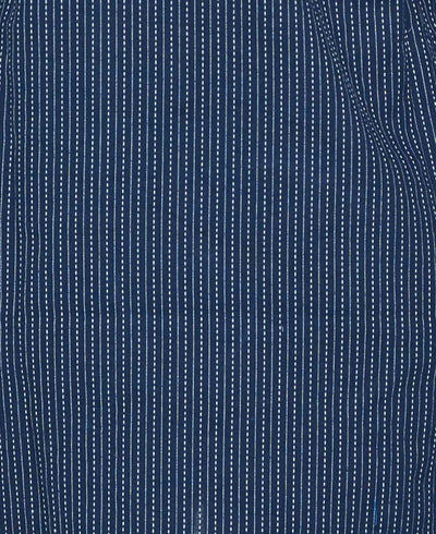 Kantha Stitch Blue Cotton Tunic Top - Shirts & Tops S