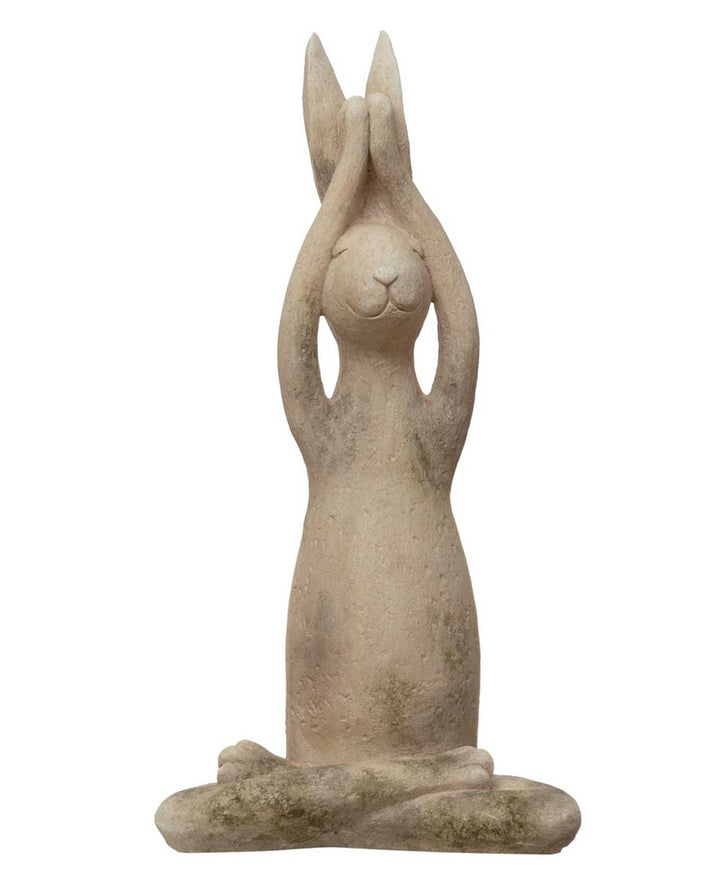 Karma Bunnies Yoga Rabbit Statues, Sold Individually Or Set - Sculptures & Statues Seated Mountain