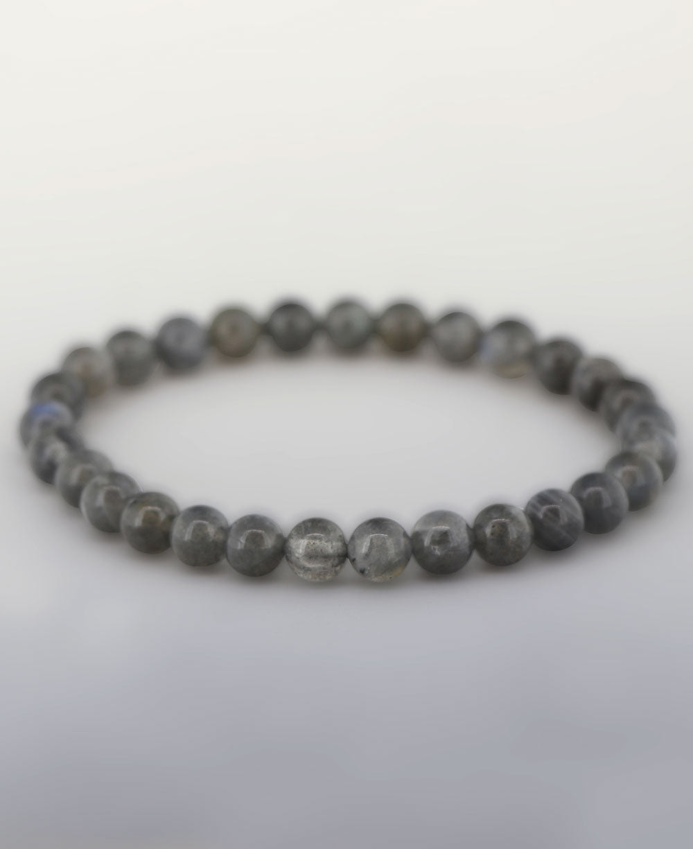 Labradorite Gemstone Stretch Bracelet - Bracelets