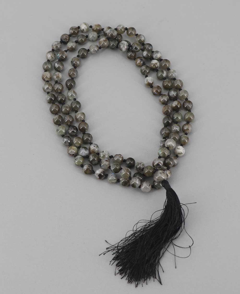 Labradorite Meditation Mala, 108 Beads - Prayer Beads