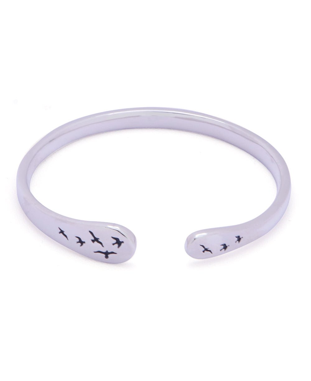 Let Go Sterling Silver Adjustable Mantra Bracelet - Bracelets