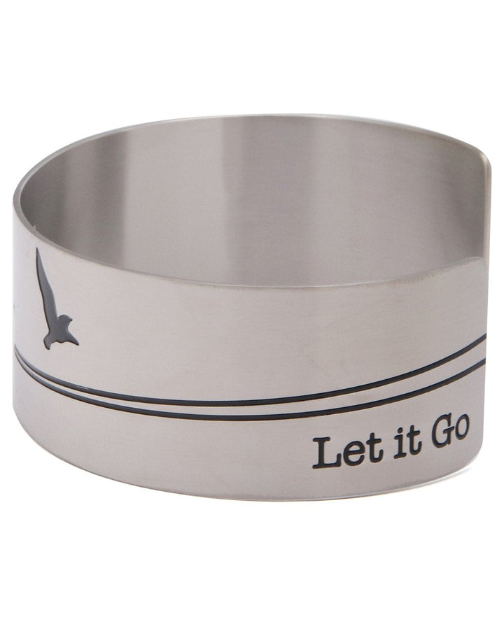 Let It Go Hidden Inspiration Cuff Bracelet, Stainless Steel - Bracelets