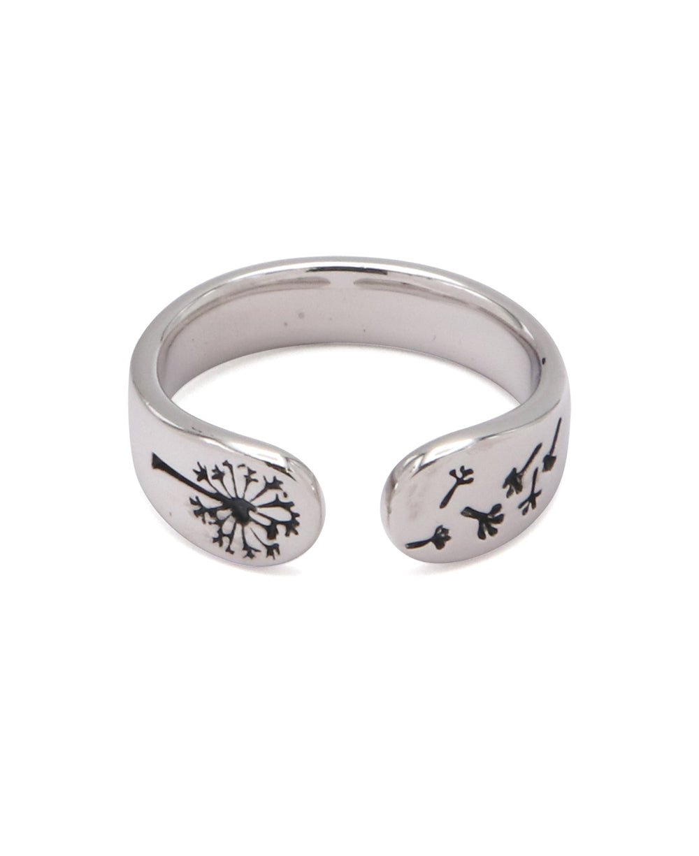 Live in Gratitude Sterling Silver Adjustable Inspirational Ring - Rings