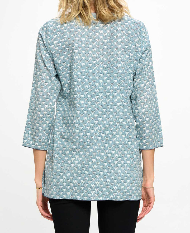 Lotus Floral Tunic - Shirts & Tops S
