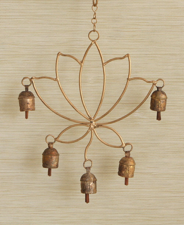Lotus Flower and Nana Bell Wind Chime -