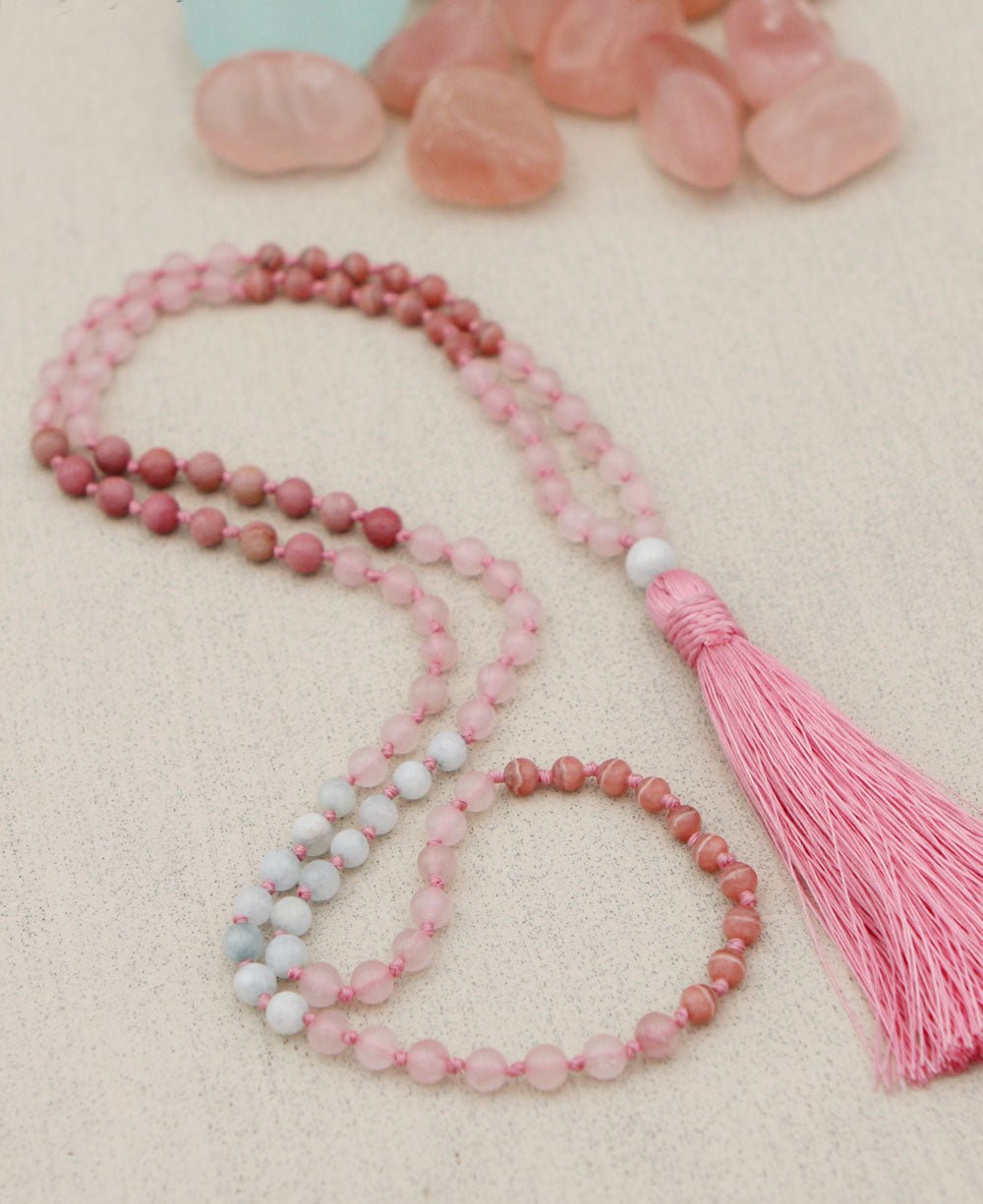 Loving Kindness Gemstone Energy Mala - Prayer Beads