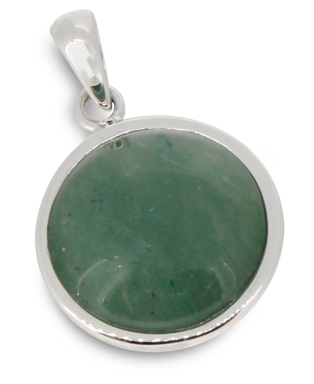 Luck Jade Sterling Silver Pendant - Charms & Pendants