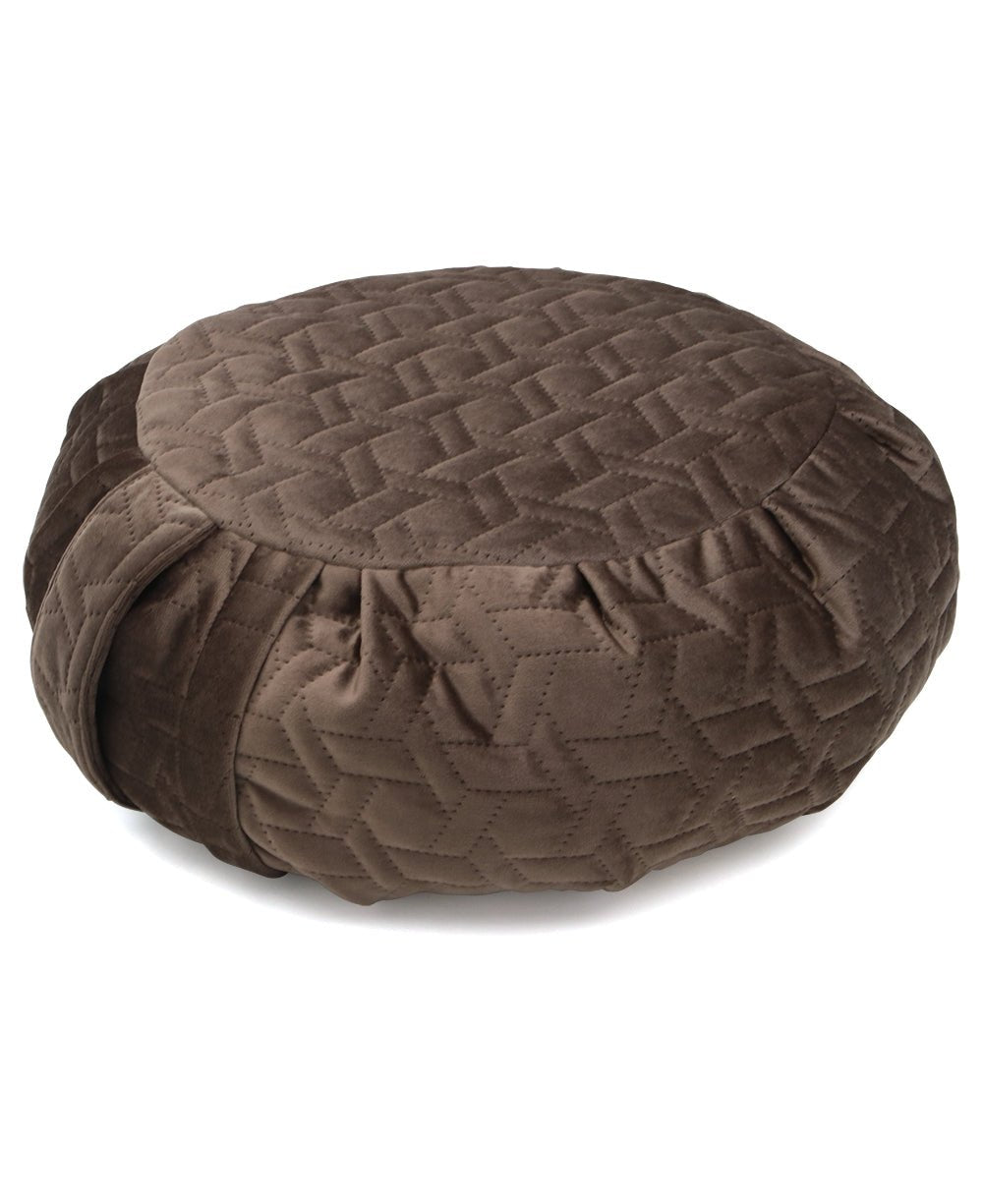 Luxe Quilted Zafu Meditation Cushion - Massage Cushions Coffee