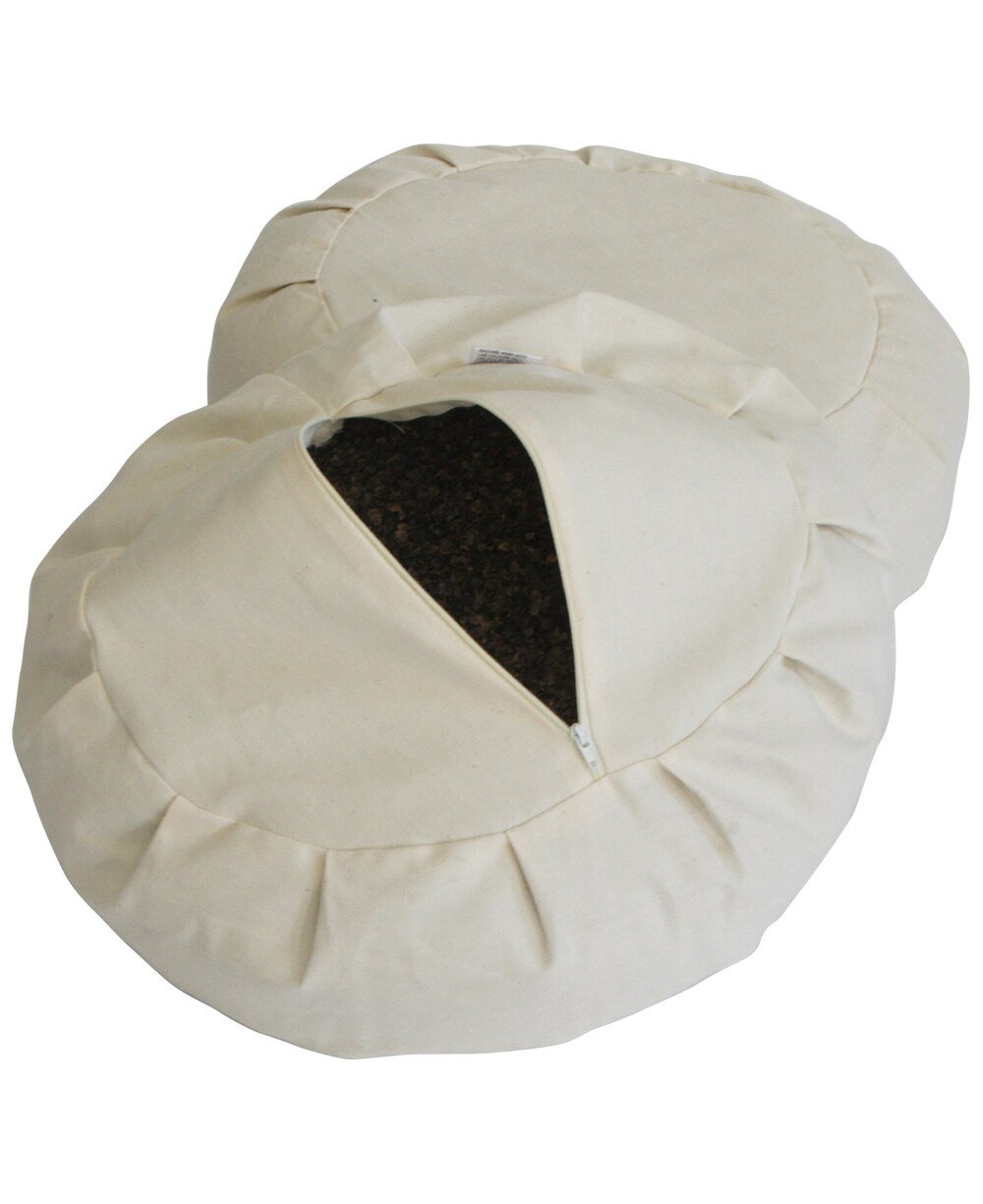 Luxe Quilted Zafu Meditation Cushion in Honeycomb - Massage Cushions Coffee
