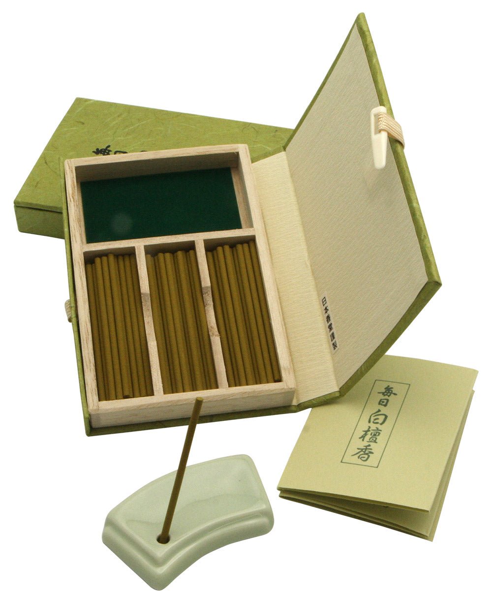 Mainichi Byakudan Japanese Sandalwood Incense Gift Set - Incense