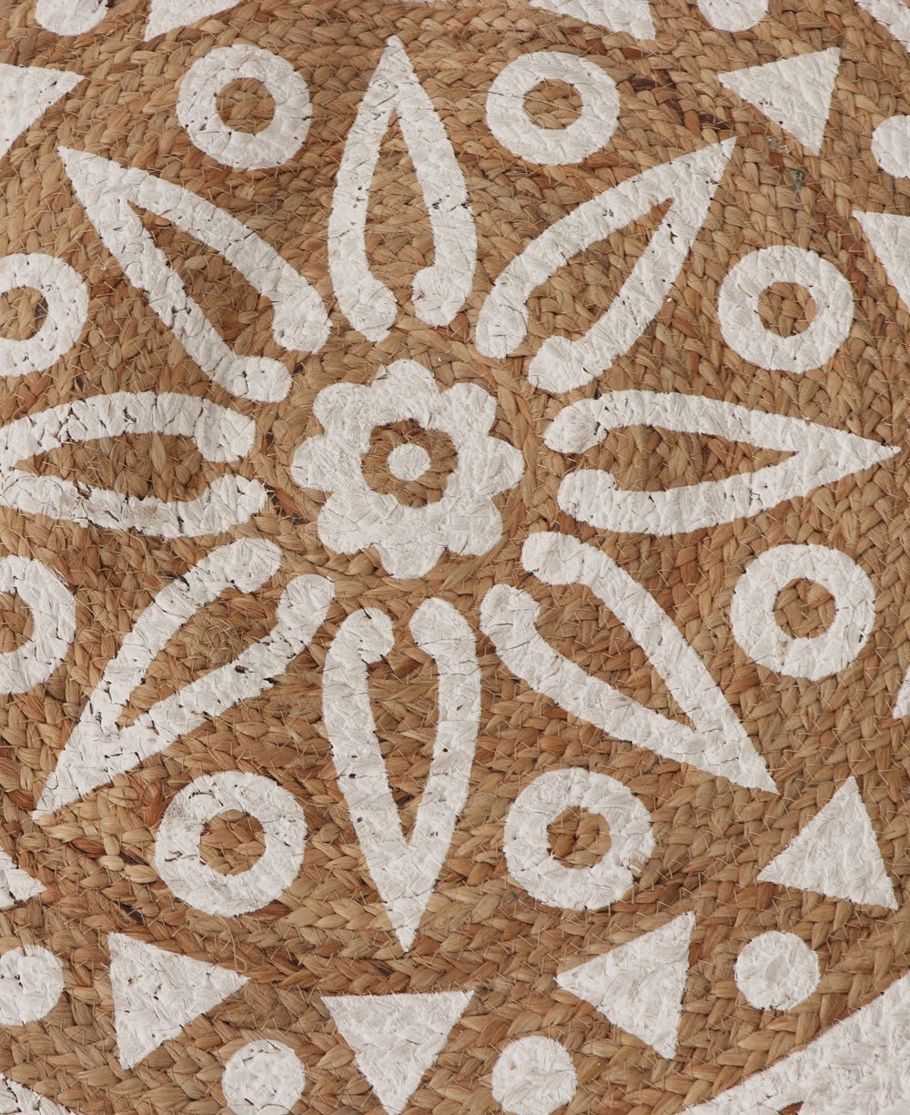 Mandala Print Spiral Jute Rug - Rugs