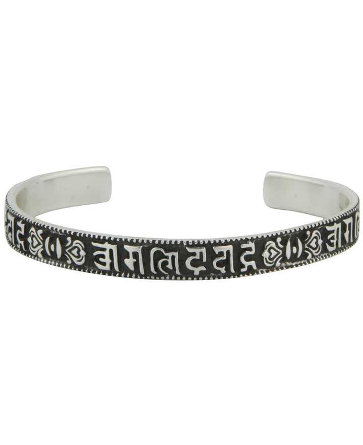 Mantra Relief Bracelet of Sterling Silver - Jewelry