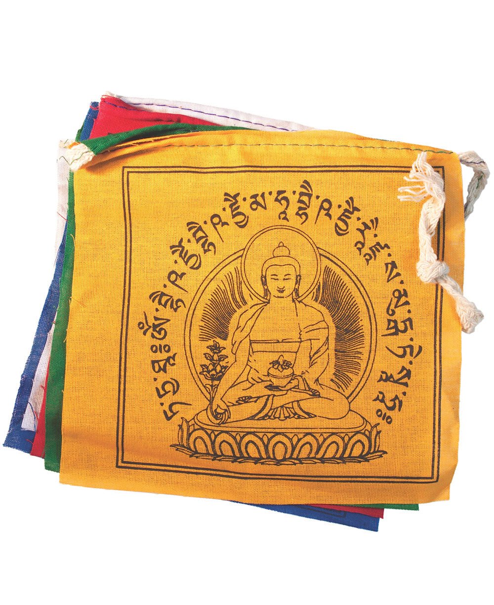 Medicine Buddha Tibetan Prayer Flags - Posters, Prints, & Visual Artwork