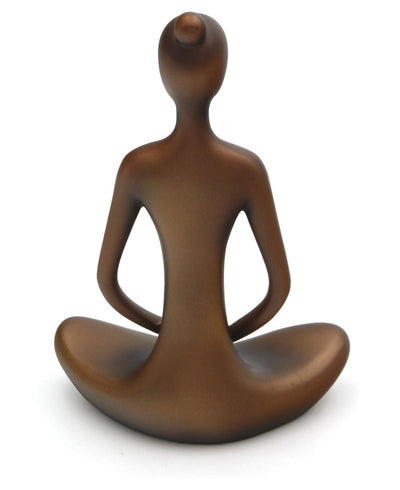 Meditating Woman Yoga Statue - Sculptures & Statues Bronze