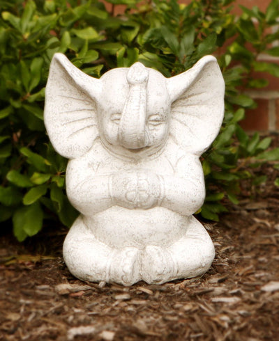 Meditating Zen Elephant Home and Garden Statue - Sculptures & Statues