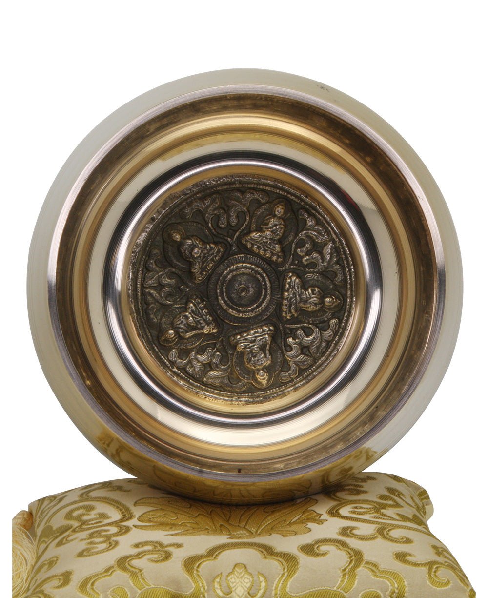 Meditation Singing Bowl with Dhyani Buddhas Design - Bowls