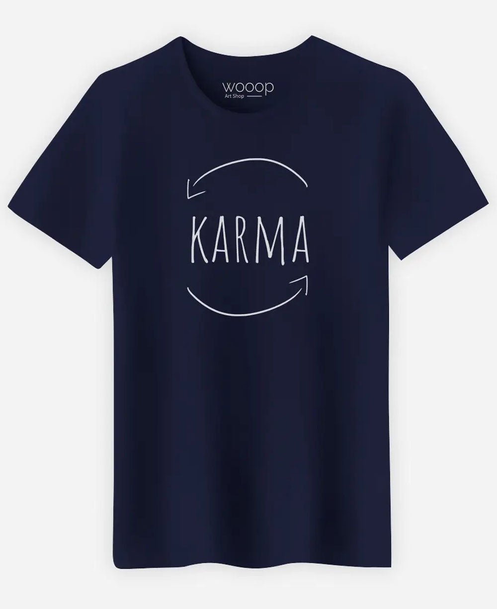 Men's Organic Cotton Fitted Karma T-Shirt - Shirts & Tops S
