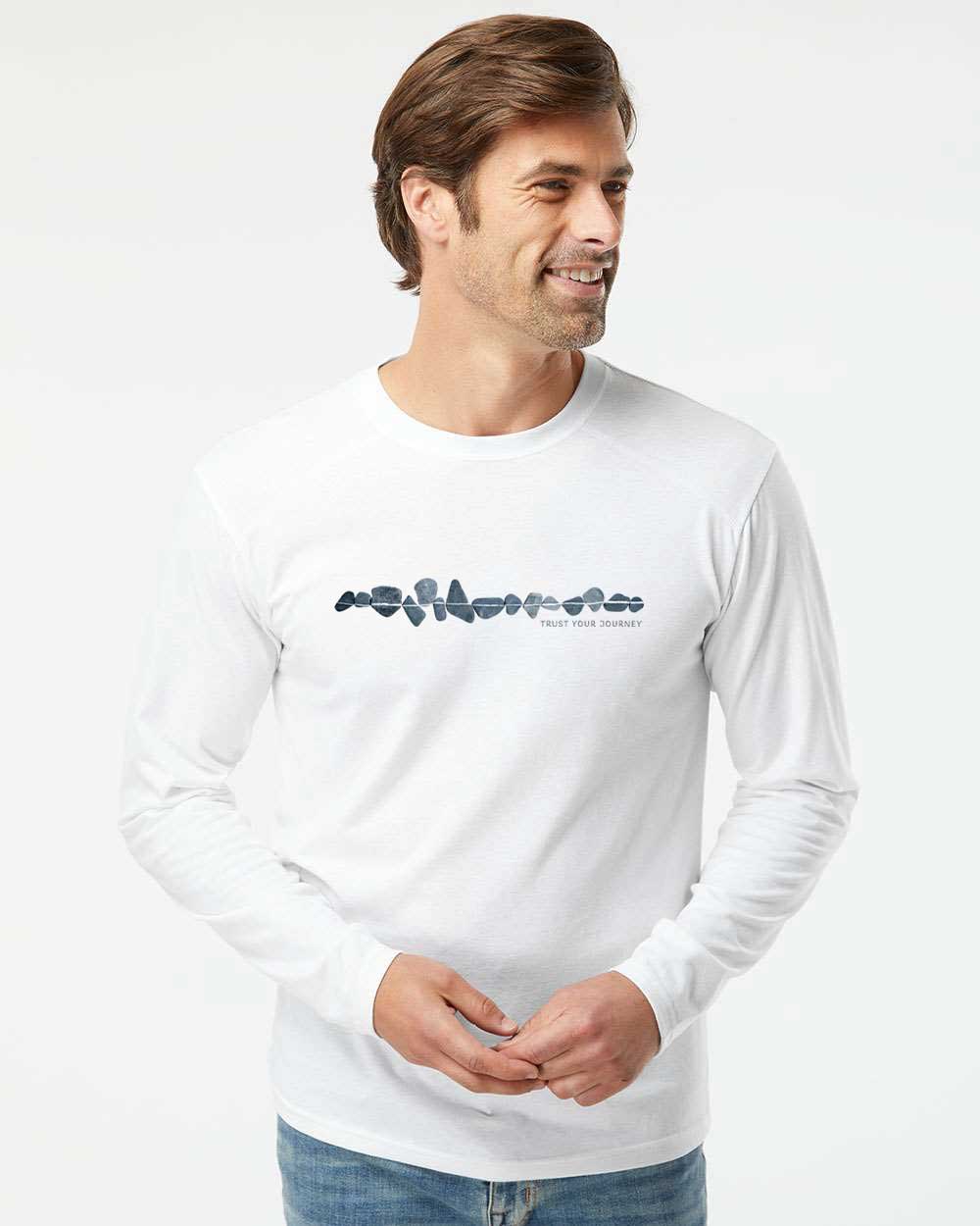 Men’s Trust Your Journey Recycled Bottles Long Sleeves Tee - Shirts & Tops S