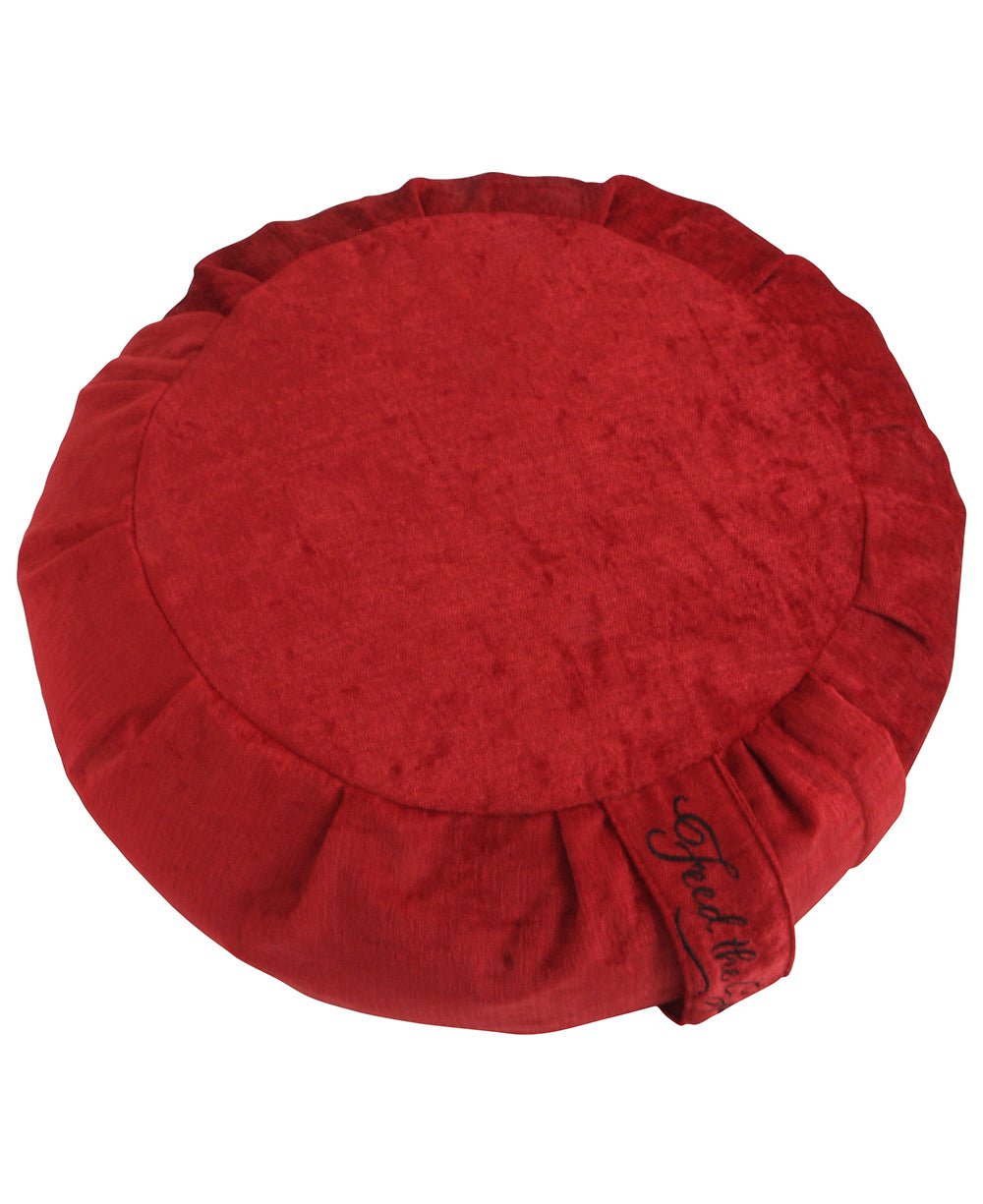 Mid-Century Mod Chenille Zafu Cushion - Massage Cushions Turquoise