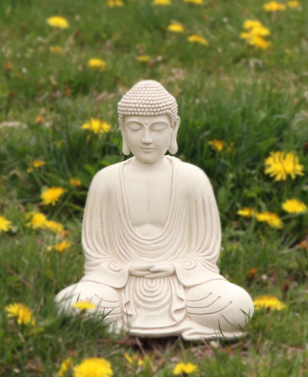 Minimalist Indoor-Outdoor Buddha Statue, 8.5 Inches – Buddha Groove