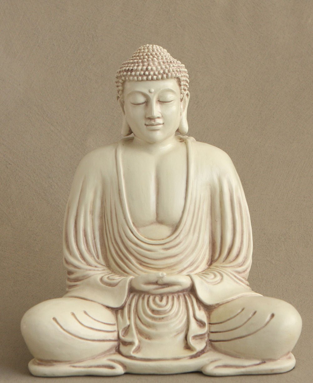 Minimalist Indoor-Outdoor Buddha Statue, 8.5 Inches - Sculptures & Statues