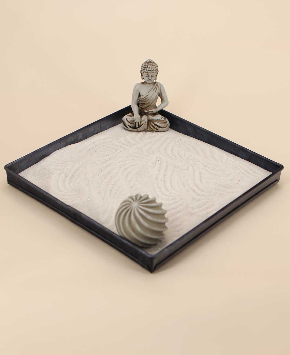 Minimalist Zen Orb Sand Art Buddha Zen Garden - Home & Garden