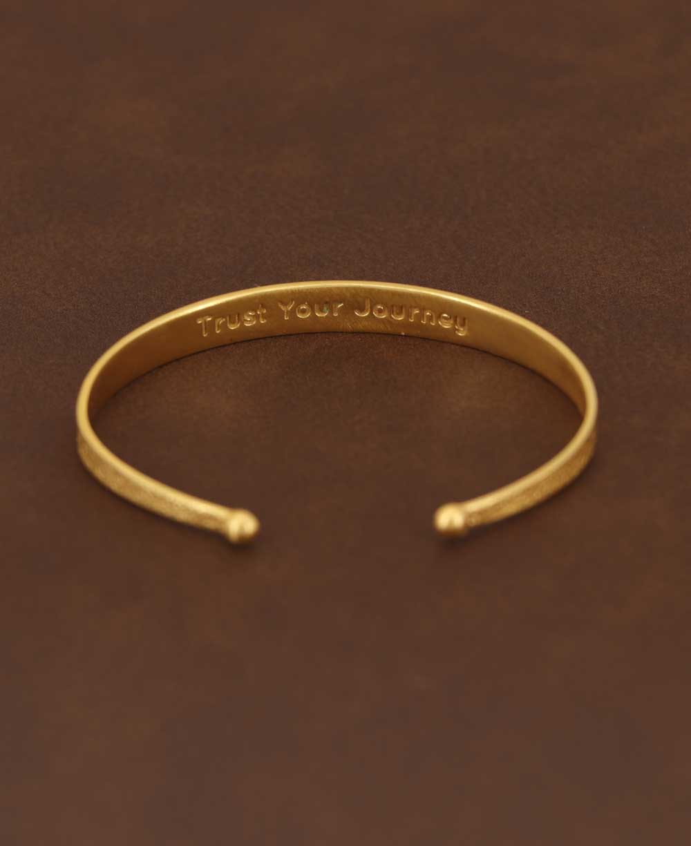 Moon Phase Trust Your Journey Gold Plated Adjustable Bracelet - Bracelets