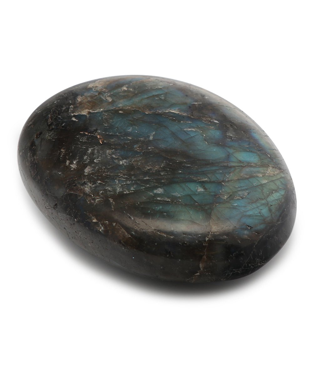 Mystical Labradorite Palm Stone - Home & Garden