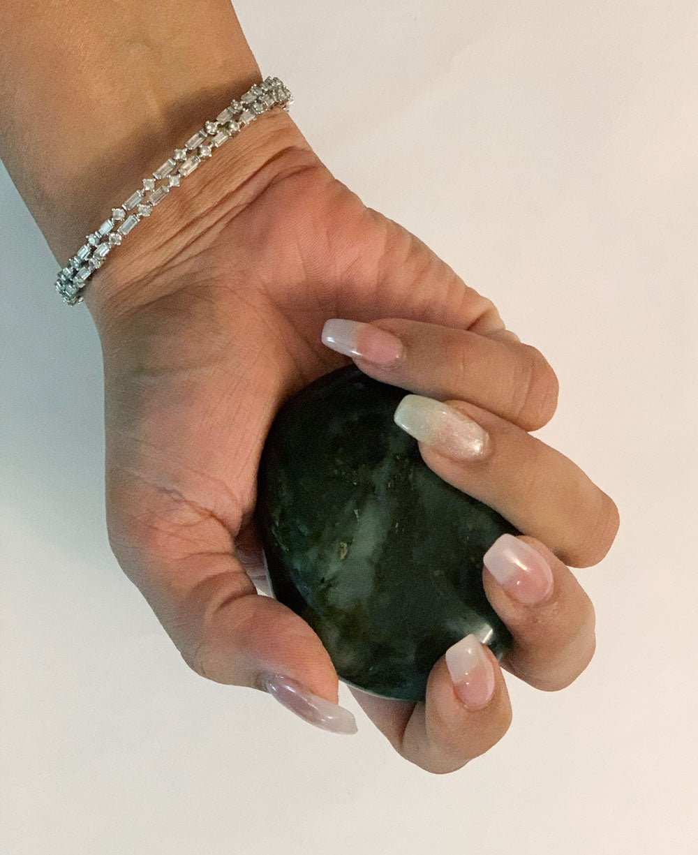 Mystical Labradorite Palm Stone - Home & Garden