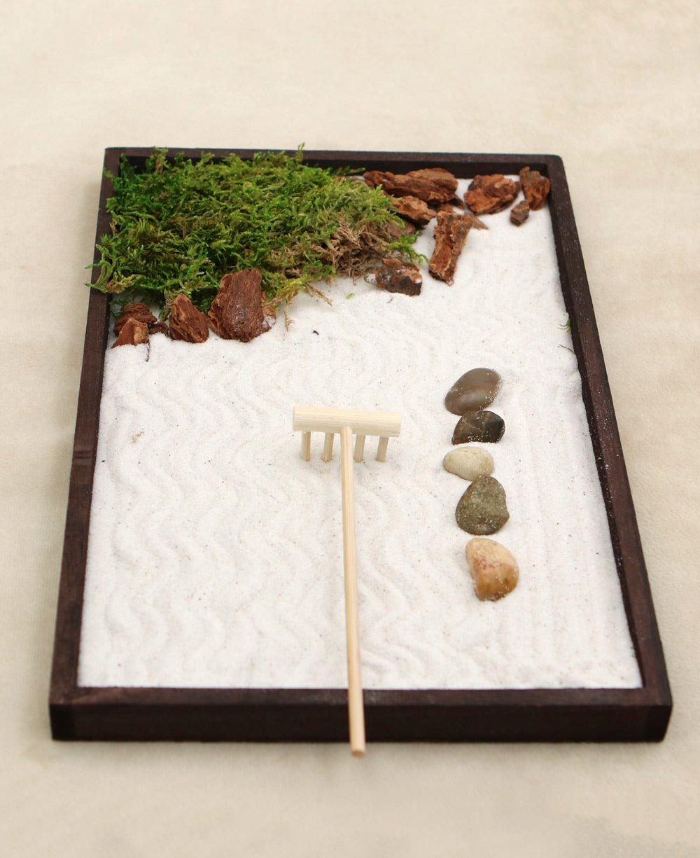 Japanese Zen Garden Meditation Gifts – Home Office Zen Decor Zen Gifts for  Women Lady Friends – Rock Sand Bonsai Zen Garden for Desk Decoration – DIY