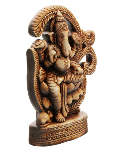 Om Ganesh Clay Statue - Sculptures & Statues