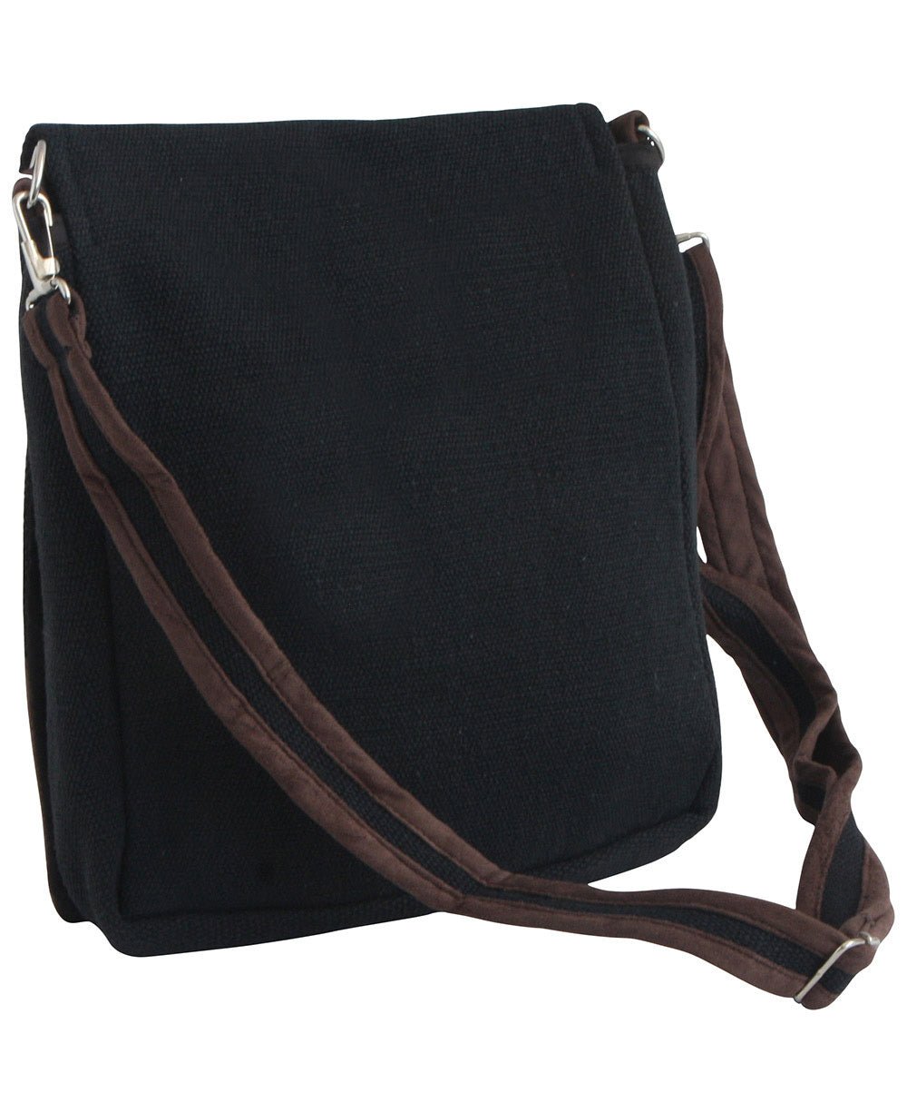 Om Messenger Cross Body Bag - Handbags Black