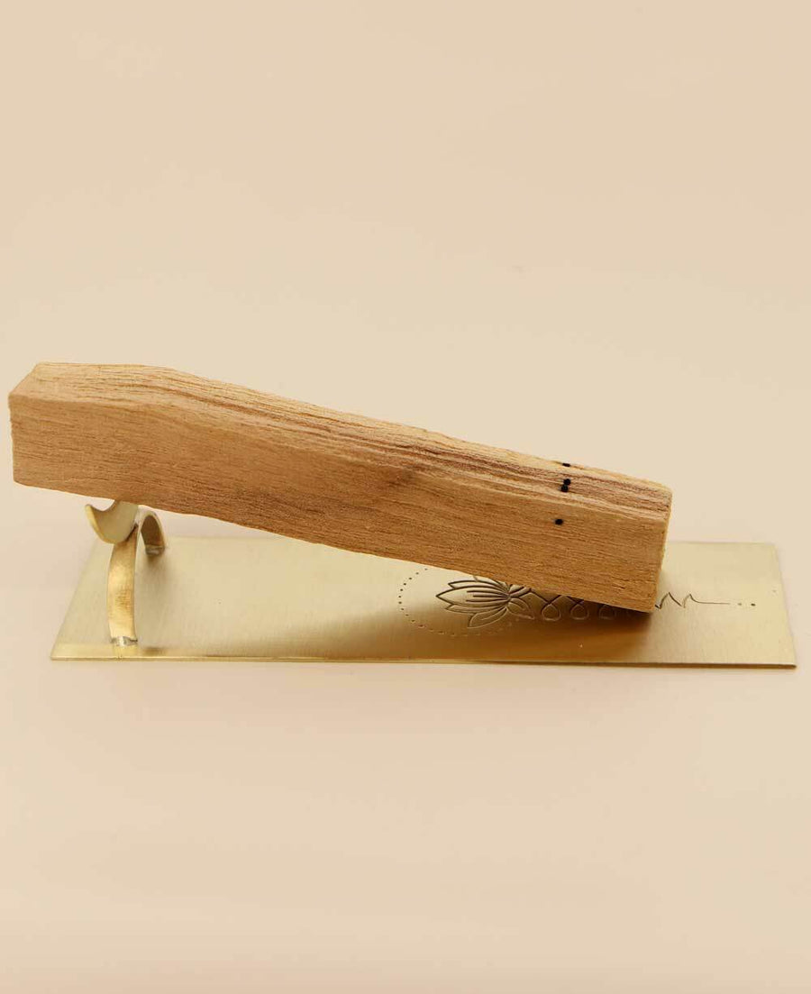 Brass Palo Santo Wood Burner and Sage Incense Holder – Buddha Groove